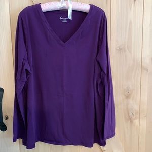 Lane Bryant Long, V-Neck Top